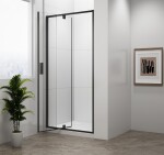 POLYSAN - EASY BLACK otočné sprchové dvere 760-900, číre sklo EL1615B