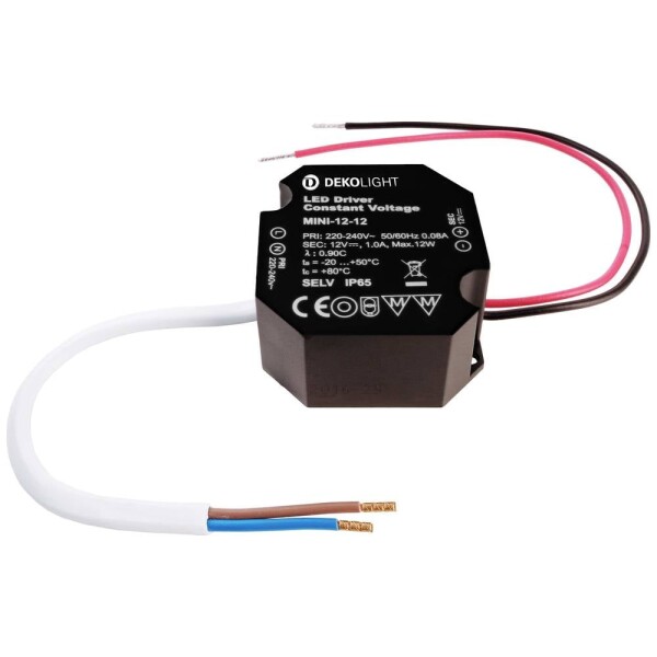 Deko Light OCTO, CV, Mini 12V/12W LED driver konštantné napätie 12 W 0 - 1000 mA 12 V; 862229