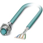 Bus system flat-type plug SACCBP-M12FS-8CON-M16/1,0-940 1553378 Phoenix Contact; 1553378