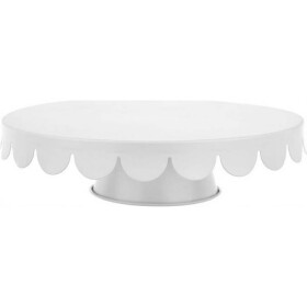 Plechový stojan na tortu biely 28 x 7,6 cm - Brunbeste - Brunbeste