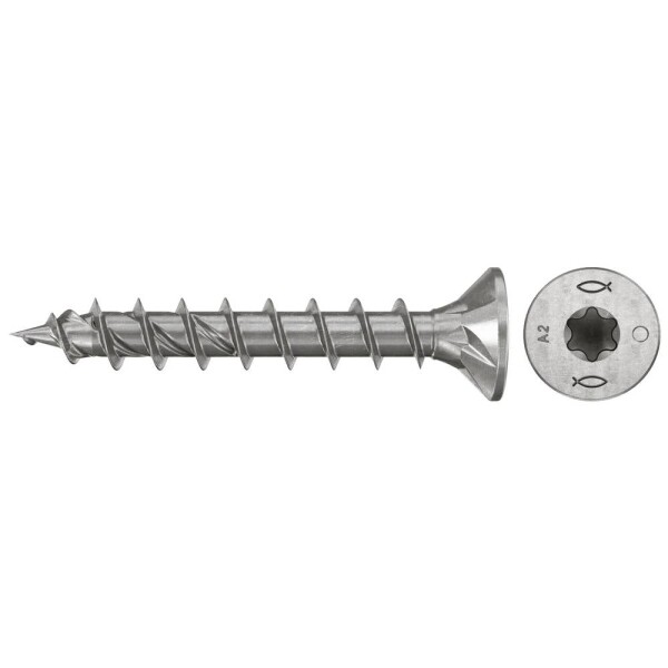 Fischer 574068 skrutky do drevotriesky 5 mm 30 mm TX Nerezová oceľ 200 ks; 574068
