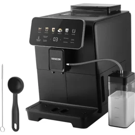 Sencor SES 9400BK ENZO čierna / Automatický kávovar / 10 nápojov / 1450 W / 20 bar / 1,5 l / zásobník 250 g