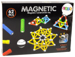 Mamido Magnetická stavebnica Magnetic 62 dielov