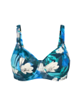 Dámska plavková podprsenka Summer Fleur W 02 - Triumph tmavá kombinace tyrkysové (M025) 038F