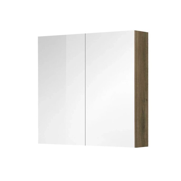 Mereo Aira, kúpeľňová galerka 80 cm, zrkadlová skrinka, dub Halifax CN717GH
