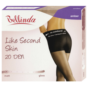 Pančuchové nohavice pre pocit druhej kože LIKE SECOND SKIN 20 DEN - BELLINDA - amber S