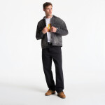 Bunda Carhartt WIP Helston Jacket UNISEX Black Destroy Wash, Splatter XS
