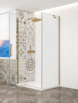GELCO - TRINITY GOLD štvorcový kút 800x800 ľavý, číre sklo, GT5680-80CL-G GT5680-80CL-G