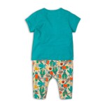 Dojčenský set chlapčenský - tričko a nohavice, Minoti, Leaf 1, chlapec - 80/86 | 12-18m