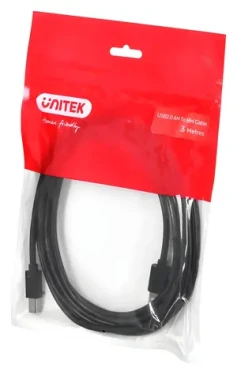 Unitek Y-C420GBK čierna / Kábel USB-A - USB-B / USB 2.0 / 3 m (Y-C420GBK)