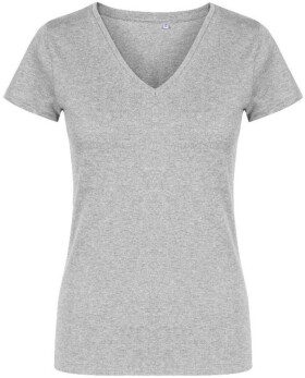 Promodoro 1525 Dámske tričko X.O s výstrihom do V 40.1525 heather grey heather grey 3XL