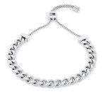 Tommy Hilfiger Slušivý oceľový náramok Sliding Chains 2780775