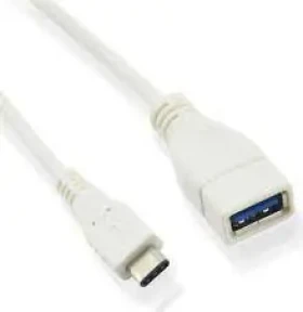 MicroConnect kábel USB-C (M) - USB3.0 A (F) 0.2m biela / 5000Mbit/s (USB3.1CAF02W)