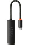 Baseus WKQX000301 Lite Series Sieťový adaptér USB-C (M) - RJ45 (F) čierna / 1000Mbps (WKQX000301)