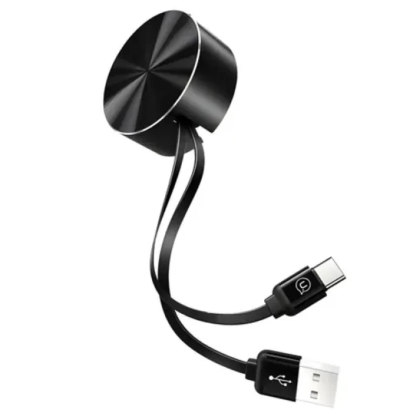 USAMS US-SJ164 čierna / Navíjací dátový kábel / USB Type-C / 1m / 2A (TCUSBZH01)