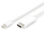 Digitus mini DisplayPort - HDMI / Redukcia / 2 m / 4K/60Hz / DP 1.2 - HDMI 2.0 (AK-340304-020-W)