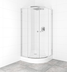 SAT - Set sprchovacieho kúta a vaničky, štvrťkruh 90x90 cm Multi Basic SIKOBKMUS90CRT SIKOBKMUS90CRT