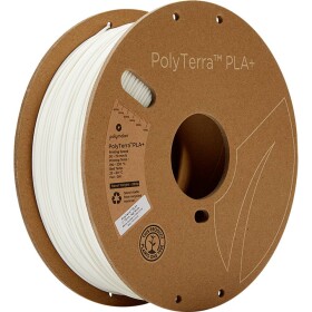 Polymaker PM70946 Regular vlákno pre 3D tlačiarne PLA+ Nižší obsah plastov, Vysoká tuhosť 1.75 mm 1000 g biela PolyTerra™ 1 ks; PM70946