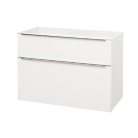 Mereo Mailo, kúpeľňová skrinka 100 cm, biela, elox AL madlo CN512SN