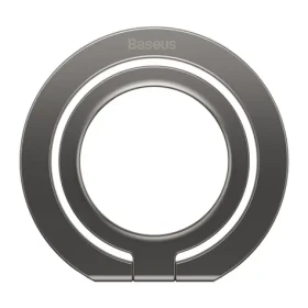 Baseus SUCH000013 Halo Magnetický držiak na mobil s krúžkom šedá / MagSafe (SUCH000013)