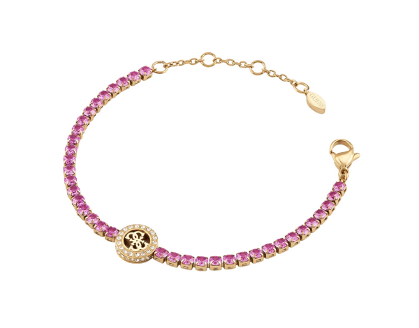 Guess Tenisový náramok pre ženy Paradise JUBB05142JWYGFC 18,4 cm