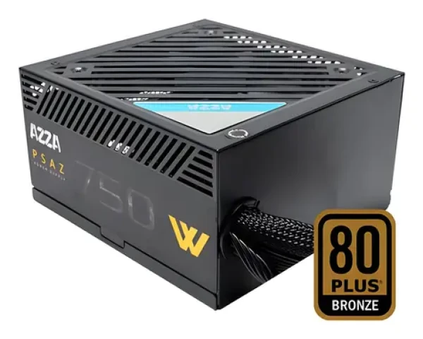 Azza PSAZ-750W / Zdroj / 750W / Aktívny PFC / 120mm ventilátor / 80 PLUS Bronze (PSAZ-750W)