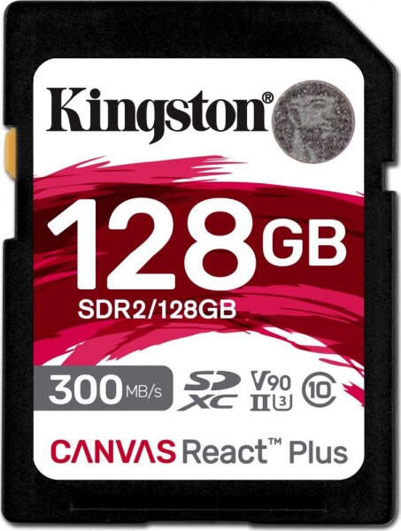 Kingston Canvas React Plus SDXC Class 10 V90 (SDR2/128GB)