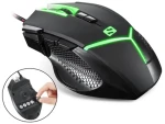 Sandberg Destroyer FlexWeight / optická herná myš / 4000 DPI / 9 tlačidiel / USB / 5 závaží / LED podsvietenie / čierna (640-19)