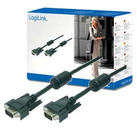 LogiLink VGA čierna / Kábel / VGA - VGA / dvojito tienený / 15 m (CV0017)