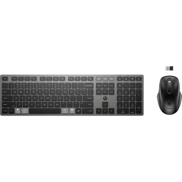 HP 720 čierna / Bezdrôtový set / Klávesnica + myš / nabíjacia / USB+BT / CZ+SK (9T5A9AA#BCM)