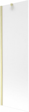 MEXEN/S - Next vaňová zástena FIX 60 x 150, dekor, zlatá kartáčovaná 895-060-000-00-30-55