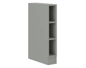 Dolný kuchynský regál Karmen 15D, 15 cm, svetlo šedý%