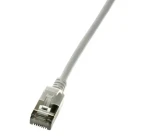 LogiLink SlimLine sivá / Patch kábel / Cat6 U/FTP / RJ-45 / 0,3 m (CQ9012S)