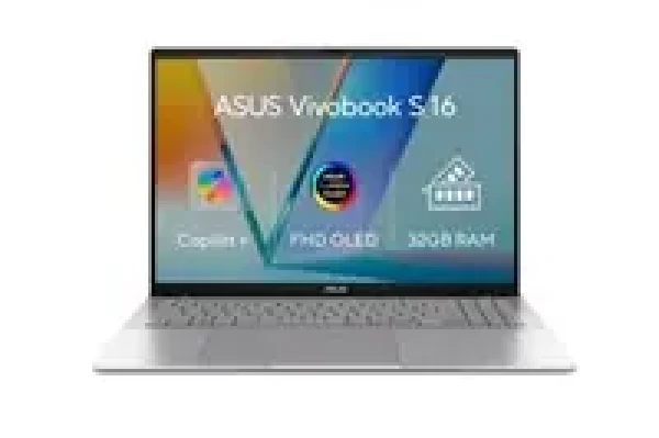 Asus Vivobook S16 strieborná / 16" WUXGA / Snapdragon X1-26-100 2.98GHz / 32GB / 1TB SSD / Adreno / W11H (S3607QA-OLED064W)