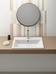 GSI - KUBE X keramické umývadlo 58,5x40,5cm, zápustné, biela ExtraGlaze 9433111