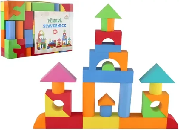 TEDDIES Penová stavebnica 81 ks