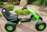 Mamido Detská šliapací motokára s nafukovacími kolesami A-15 zelená