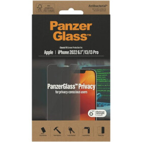 PanzerGlass Privacy AB Tvrdené sklo pre iPhone 14 amp; 13 Pro amp; 13 číra (5711724127670)