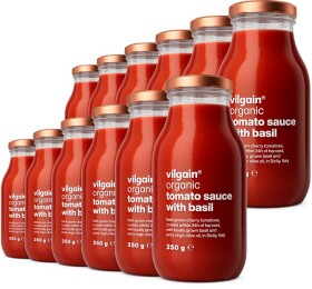 Vilgain Paradajková omáčka BIO – 12× bazalka 250 g