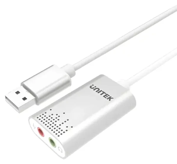 Unitek Y-247A strieborná / Externá zvuková karta / USB-A / 3,5 mm jack (Y-247A)