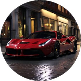 Jedlý papier Super car sport červený 19,5 cm - Pictu Hap - Pictu Hap