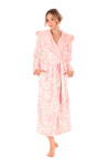 Dámsky župan Flora s kapucňou 3956 3053 pink pearl - Vestis XL