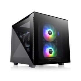 Thermaltake Divider 200 TG čierna / mATX / 2x USB-A 3.0 / 1x USB-C 3.2 / 1x 200mm + 1x 120mm / bez zdroja (CA-1V1-00S1WN-00)