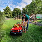 Mamido Elektrické autíčko Jeep Wrangler Rubicon 4x4 červené