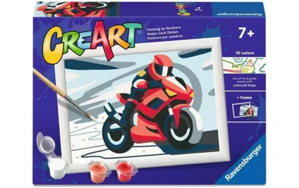 Ravensburger CreArt Červená motorka