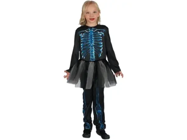 MaDe 00971 - Šaty na karneval - kostra, 120-130 cm