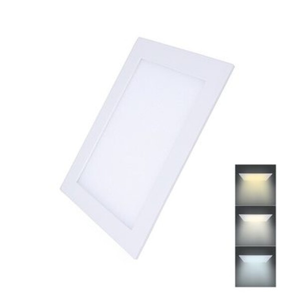 Solight WD143 LED mini panel CCT podhľadový 18W / 1530lm / 3000K / 4000K / 6000K / štvorcový (8592718025120)