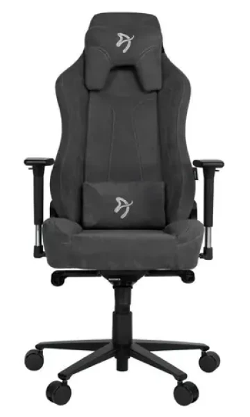 AROZZI VERNEZZA Soft Fabric tmavo-šedá / herná stolička / látková / Nosnosť až 145 kg / Výška sedadla: 48-57 cm (VERNAZZA-SFB-DG)