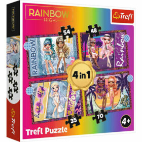 Trefl - Puzzle - Rainbow High: Módne bábiky 4v1