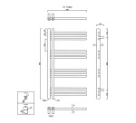 SAPHO - DORLION vykurovacie teleso 500x900, biela 1130-50
